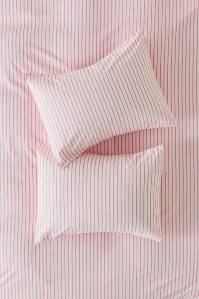 Sabine Striped Patterned Cotton Percale Sham Set