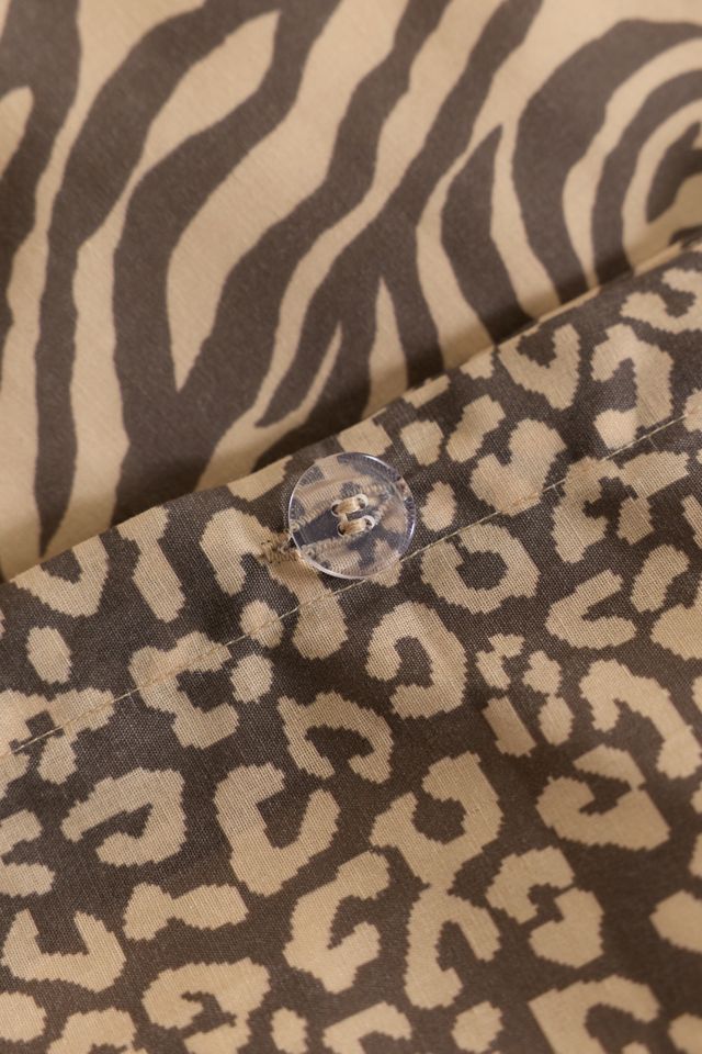 Sherri Reversible Animal Print Duvet Cover #4
