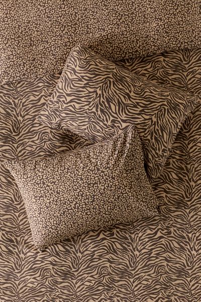 Sherri Reversible Animal Print Sham Set