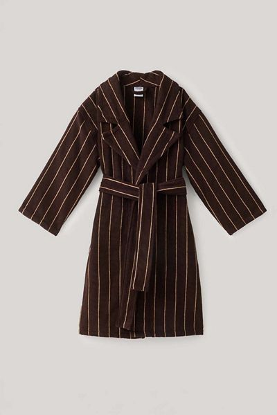 Hommey Striped Cotton Robe