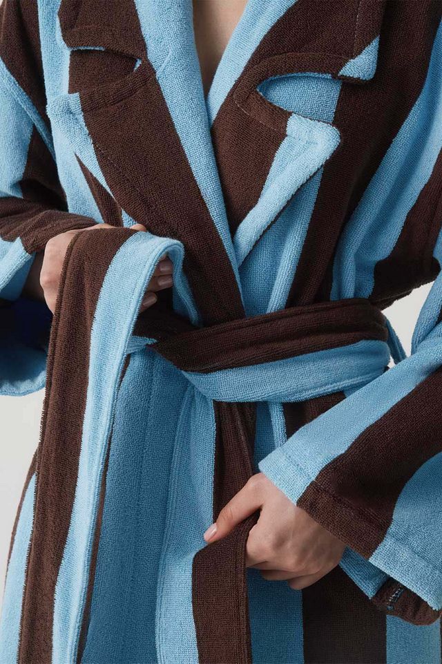 Hommey Striped Cotton Robe #2