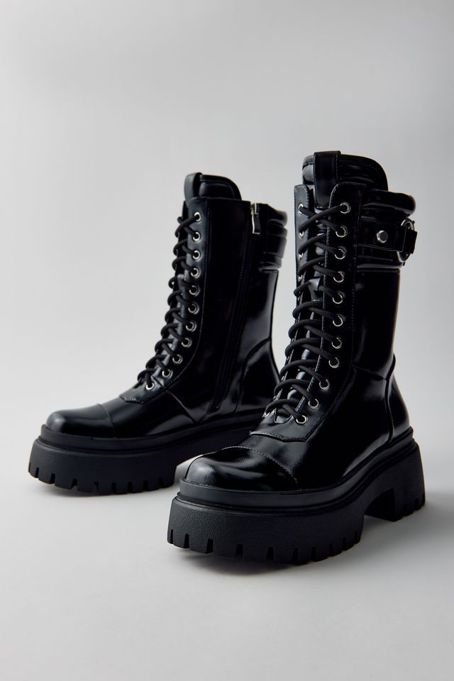 Azalea Wang Wednesday Patent Platform Boots #1