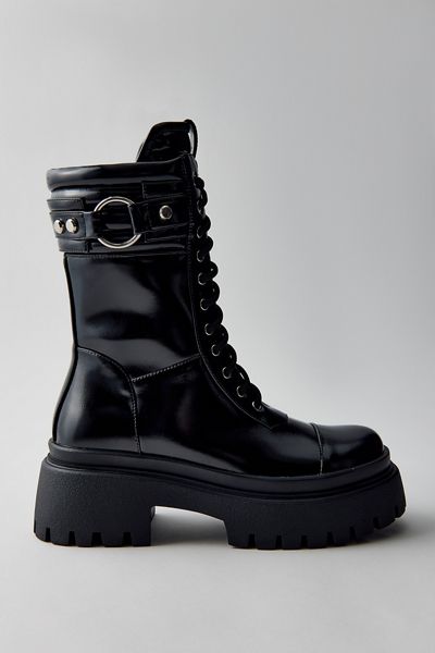 Azalea Wang Wednesday Patent Platform Boots