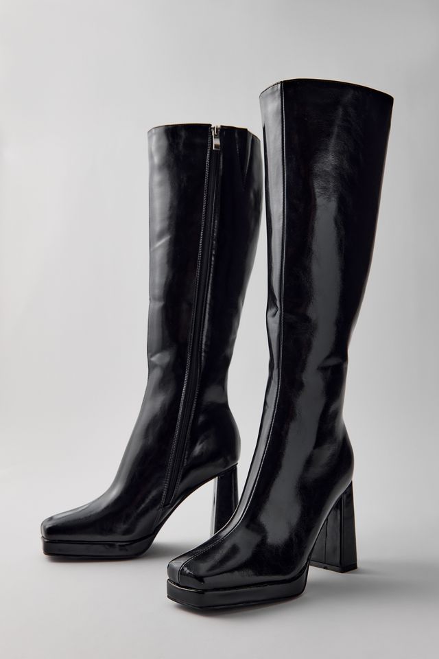Azalea Wang Chapell Black Patent Boots #2