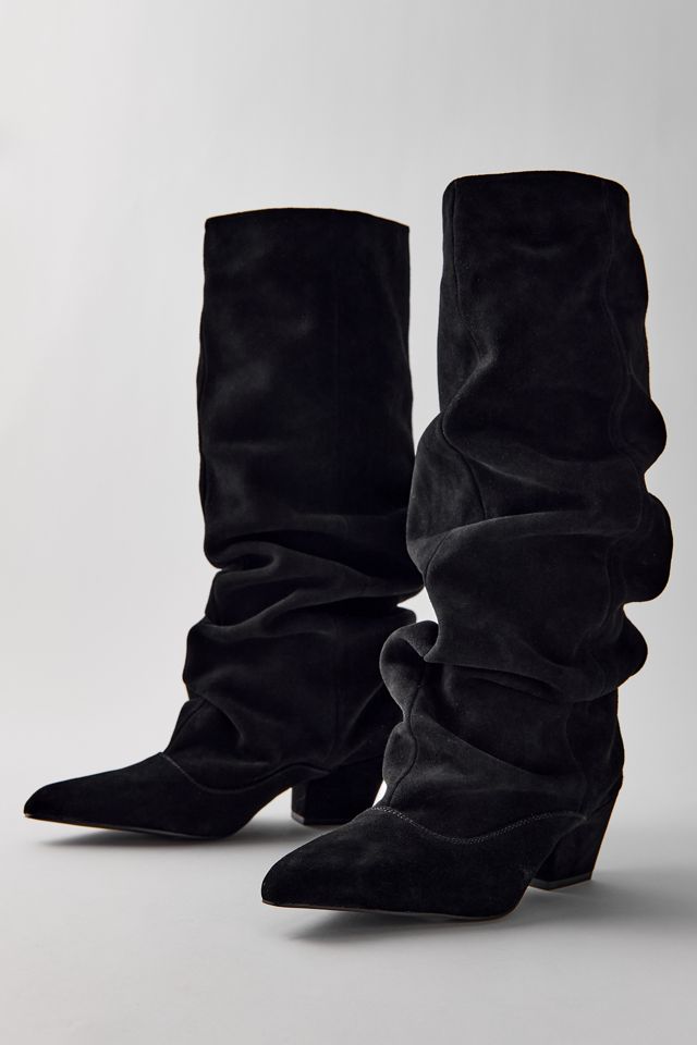 Azalea Wang Francoise Faux Suede Slouch Boots #1