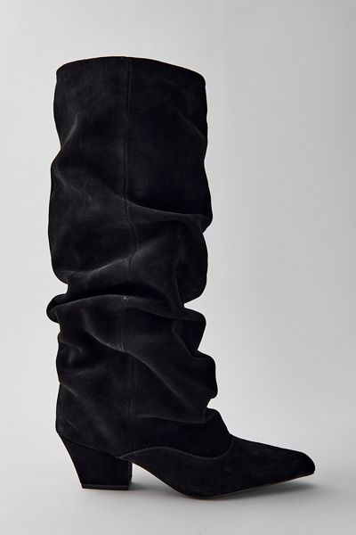 Azalea Wang Francoise Suede Slouch Boots