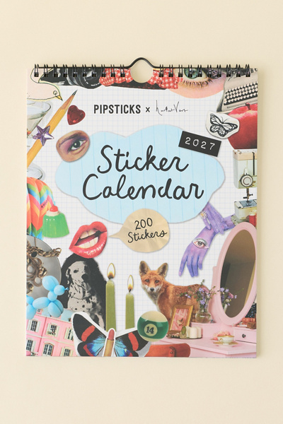 PIPSTICKS X Haricot Vert 2027 Sticker Wall Calendar