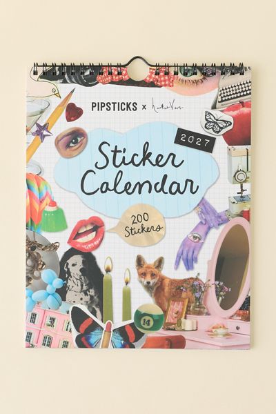 PIPSTICKS X Haricot Vert 2027 Sticker Wall Calendar