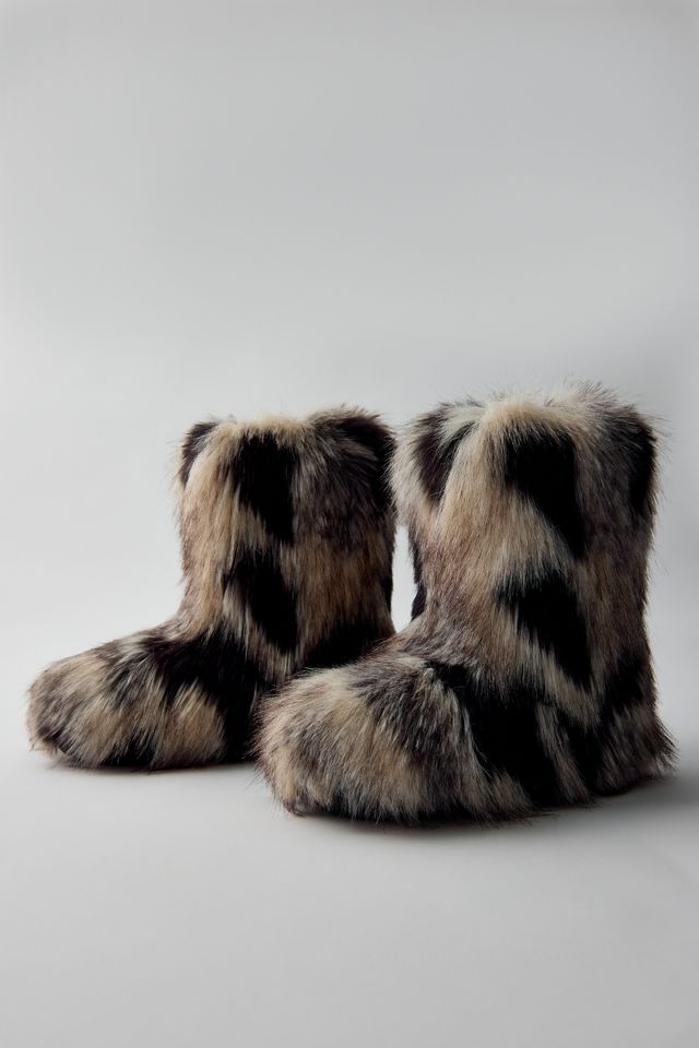 Azalea Wang Alixia Shaggy Faux Fur Boots #1