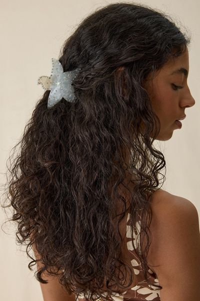 Starfish Shimmer Claw Clip
