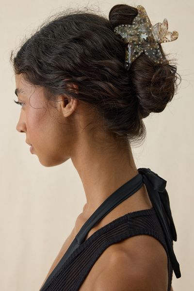 Starfish Shimmer Claw Clip