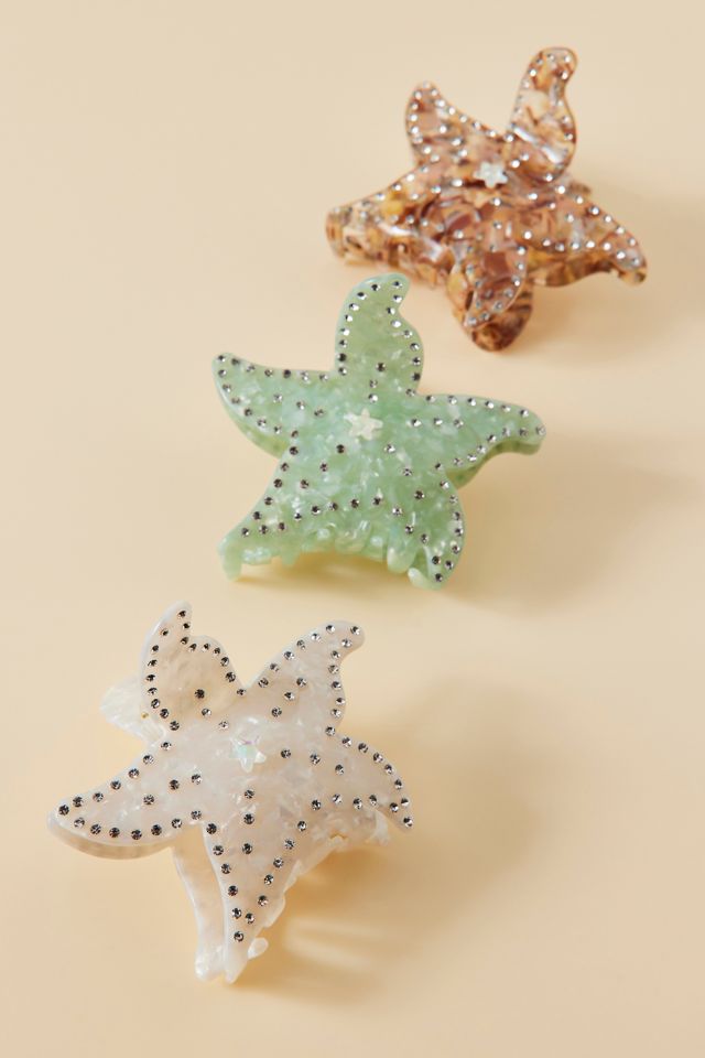 Starfish Shimmer Claw Clip #2