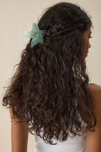 Starfish Shimmer Claw Clip