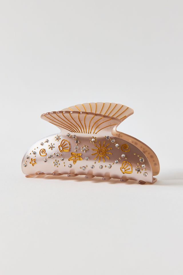 Champagne Shell Claw Clip #1