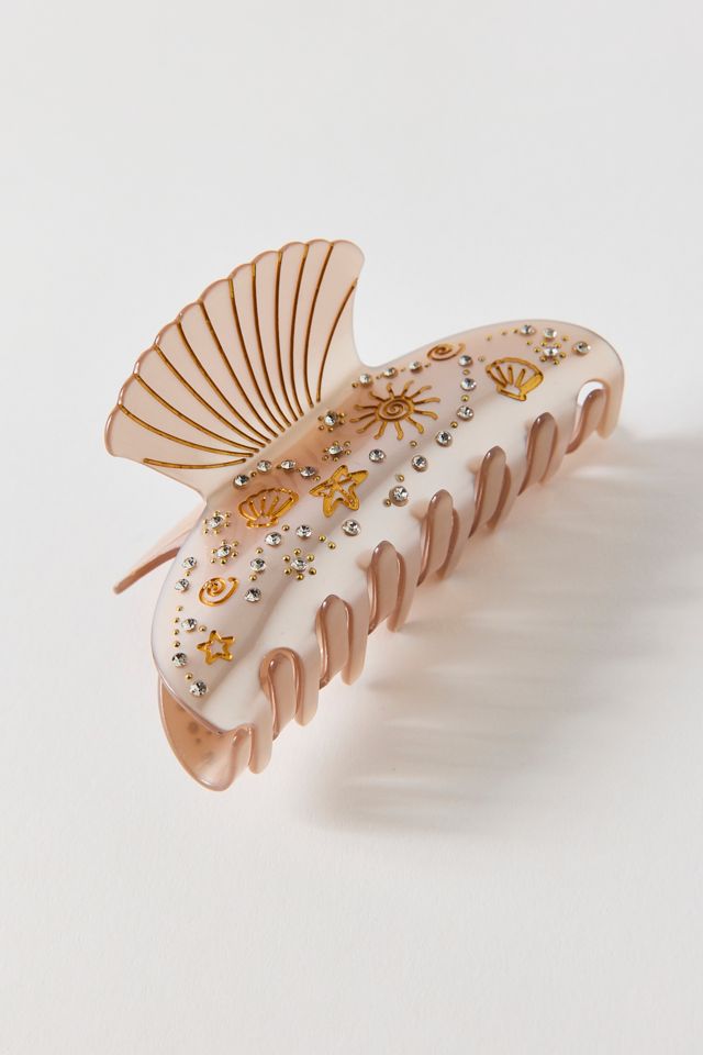 Champagne Shell Claw Clip #2