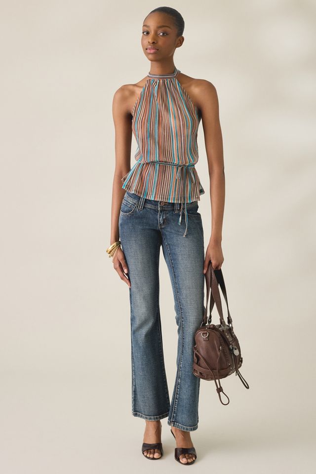 Motel Brienne Tie-Waist High Halter Neck Top #3
