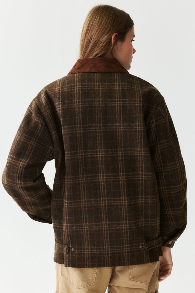 ASTR The Label Shae Wool Blend Plaid Barn Jacket #3
