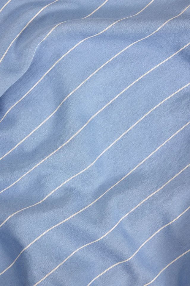 Hommey Reversible Striped Cotton Sateen Duvet Cover #4