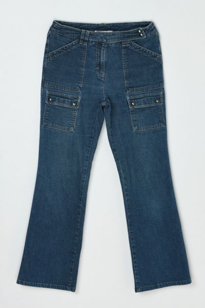 Vintage Y2k Flared Cargo Jean