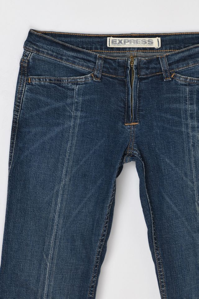 Vintage Y2k Paneled Dark Wash Straight Leg Jean #1