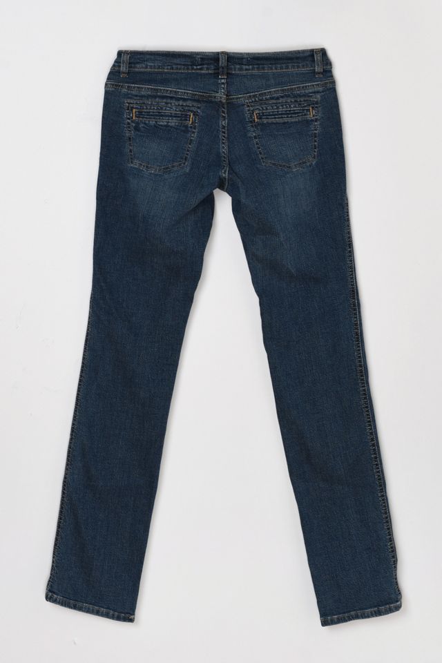 Vintage Y2k Paneled Dark Wash Straight Leg Jean #2