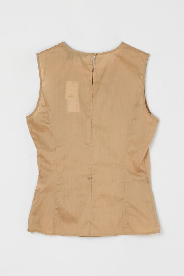 Vintage Y2k Pleated Tank Top #2