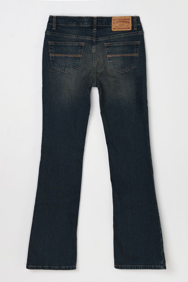 Vintage Y2k Dark Wash Low Rise Flared Jean #2