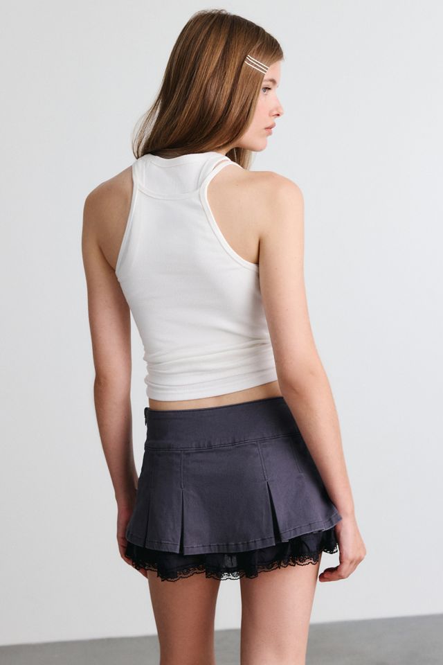 Kimchi Blue Bustle Up Pleated Mini Skirt #3