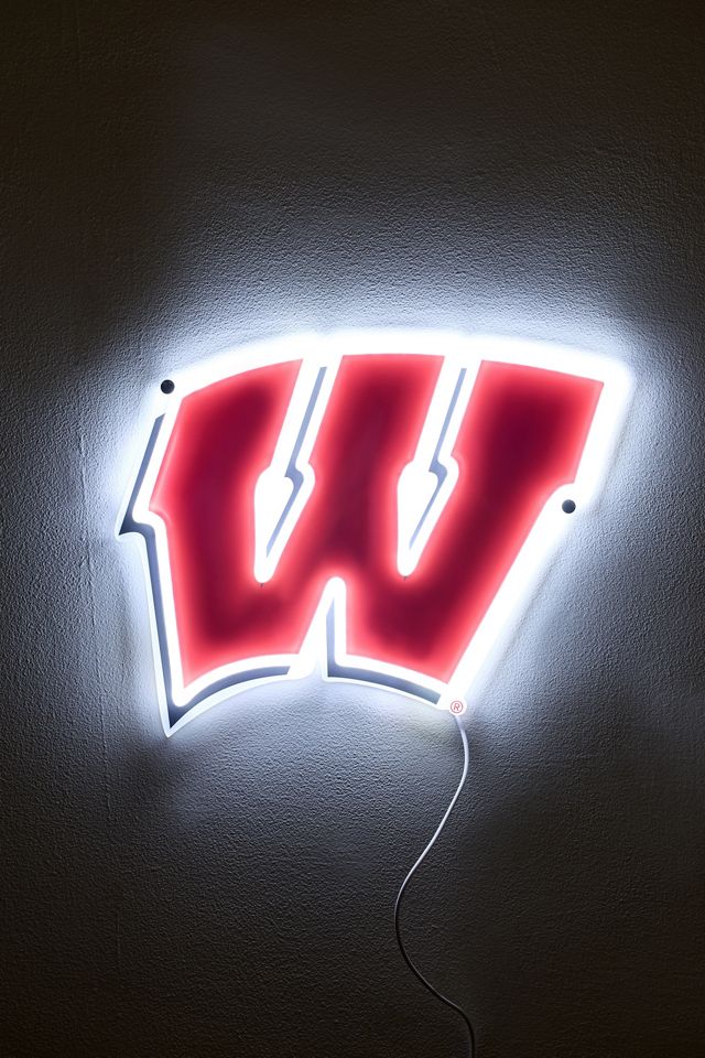 Wisconsin Badgers Logo LED Neon Sign #2