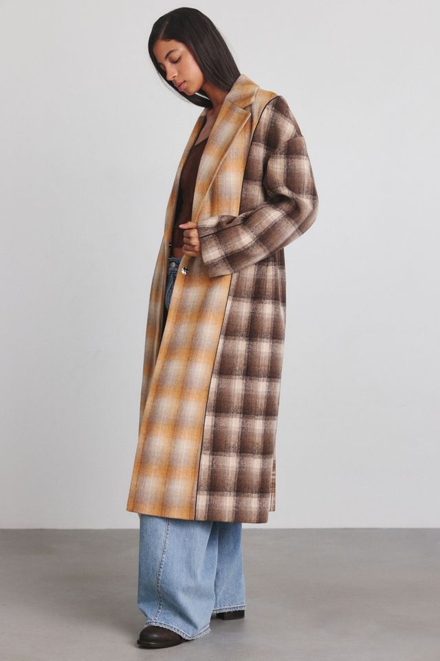 Azalea Wang Multi-Plaid Oversized Trench Coat #2