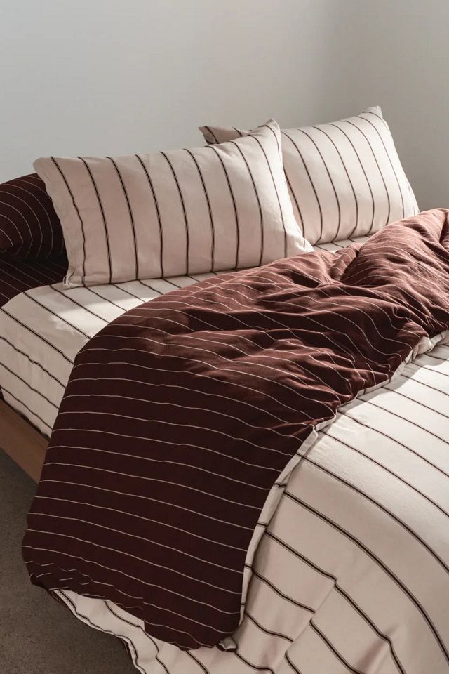 Hommey Striped Cotton Sateen Sham Set #1