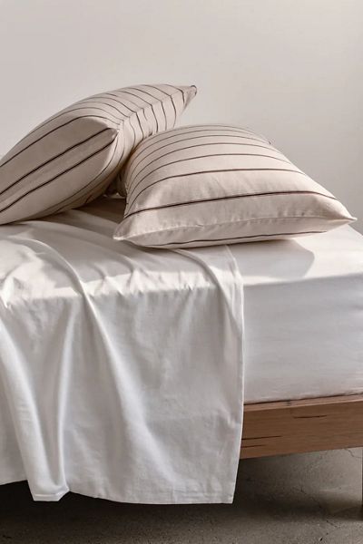 Hommey Striped Cotton Sateen Sham Set