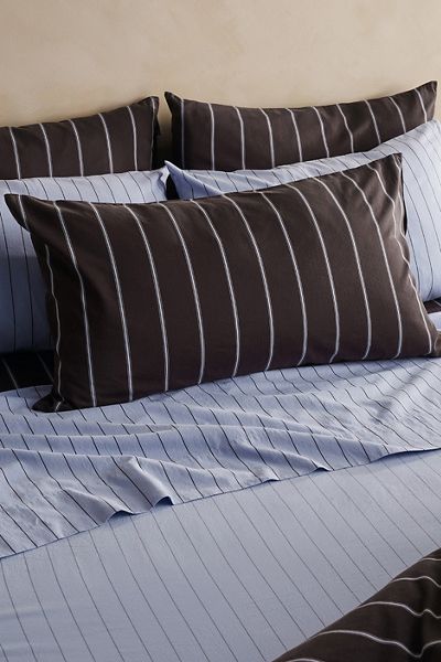 Hommey Striped Cotton Sateen Sham Set