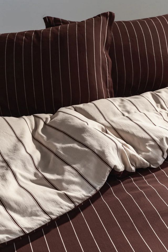 Hommey Striped Cotton Sateen Sham Set #1