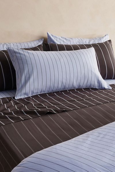 Hommey Striped Cotton Sateen Sham Set