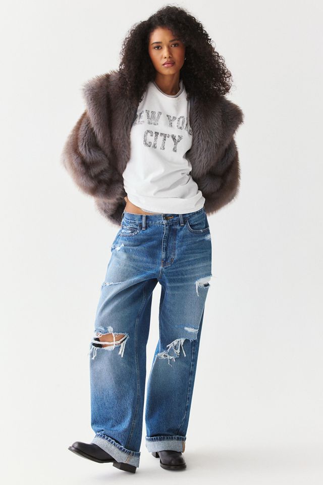 Azalea Wang Dusk Oversized Hooded Faux Fur Jacket #1