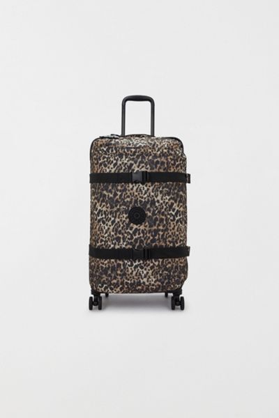 Kipling Spontaneous Leopard Rolling Luggage