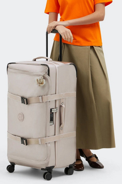 Kipling Spontaneous Large Metallic Rolling Luggage