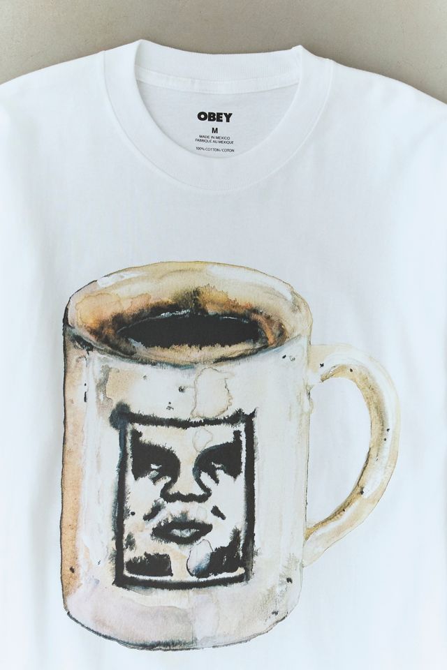 OBEY Coffee Cup Graphic Tee #1