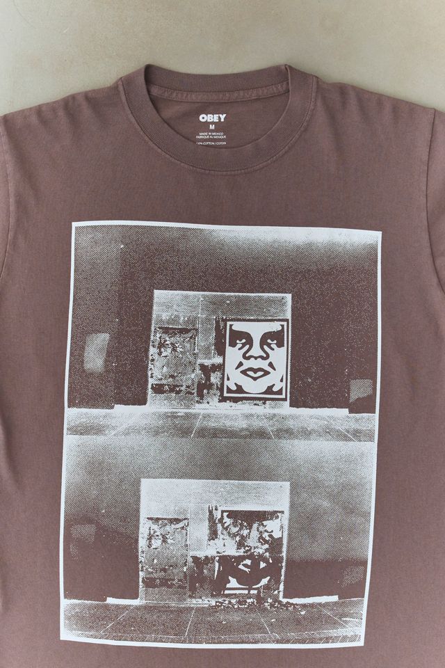 OBEY Destroyed Icon Photo Graphic Tee #1