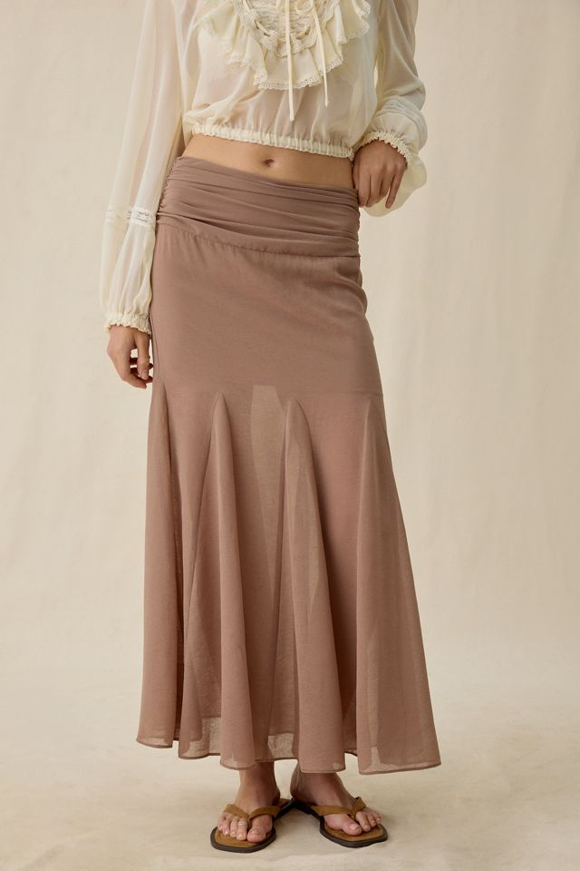 Kimchi Blue All About Town Godet Maxi Skirt #1