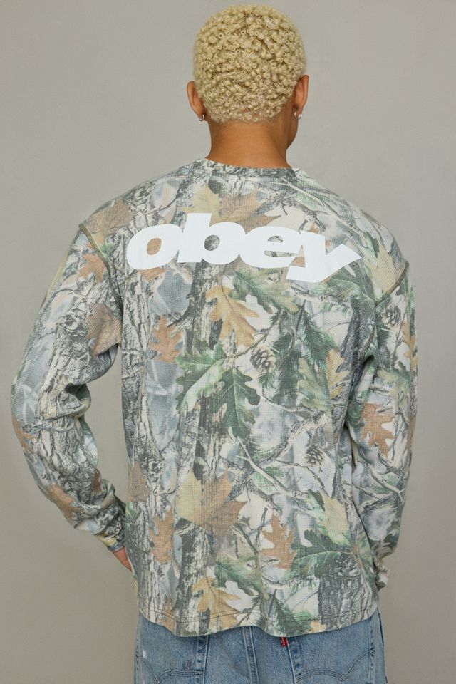 OBEY League Graphic Thermal Long Sleeve Tee #1