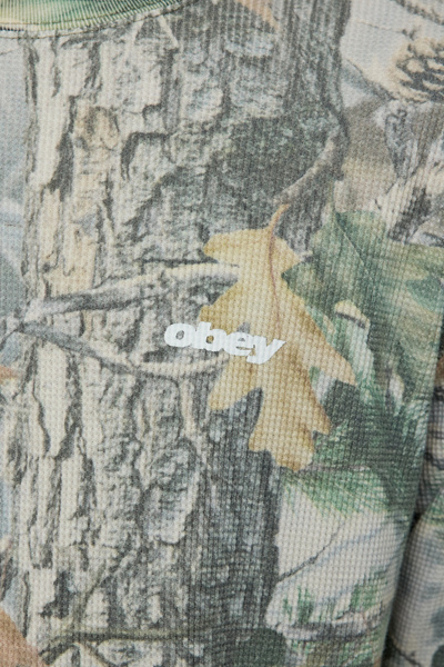 OBEY League Graphic Thermal Long Sleeve Tee
