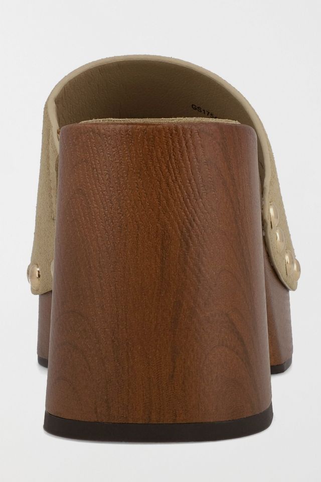 MIA Emmerie Heeled Mule Wooden Sandal #2