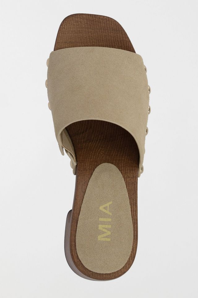 MIA Emmerie Heeled Mule Wooden Sandal #3