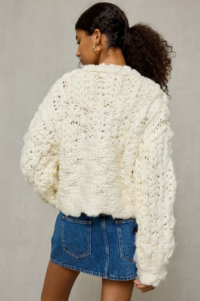 Kimchi Blue Misty Chunky Hand Knit Cardigan #3