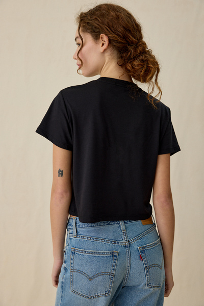 Favorite Daughter Collegiate Logo Graphic Cropped Tee