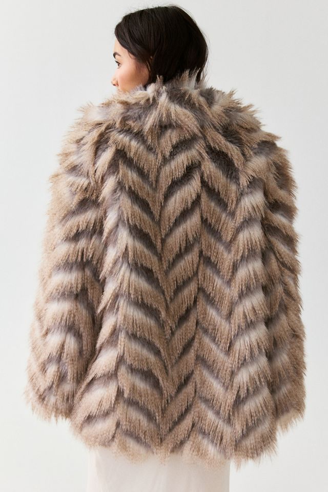 Azalea Wang Miette Oversized Faux Fur Jacket #2