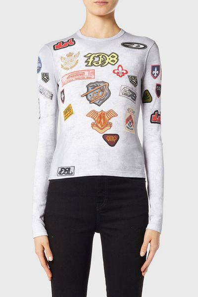 Diesel T-Ele Graphic Long Sleeve Tee