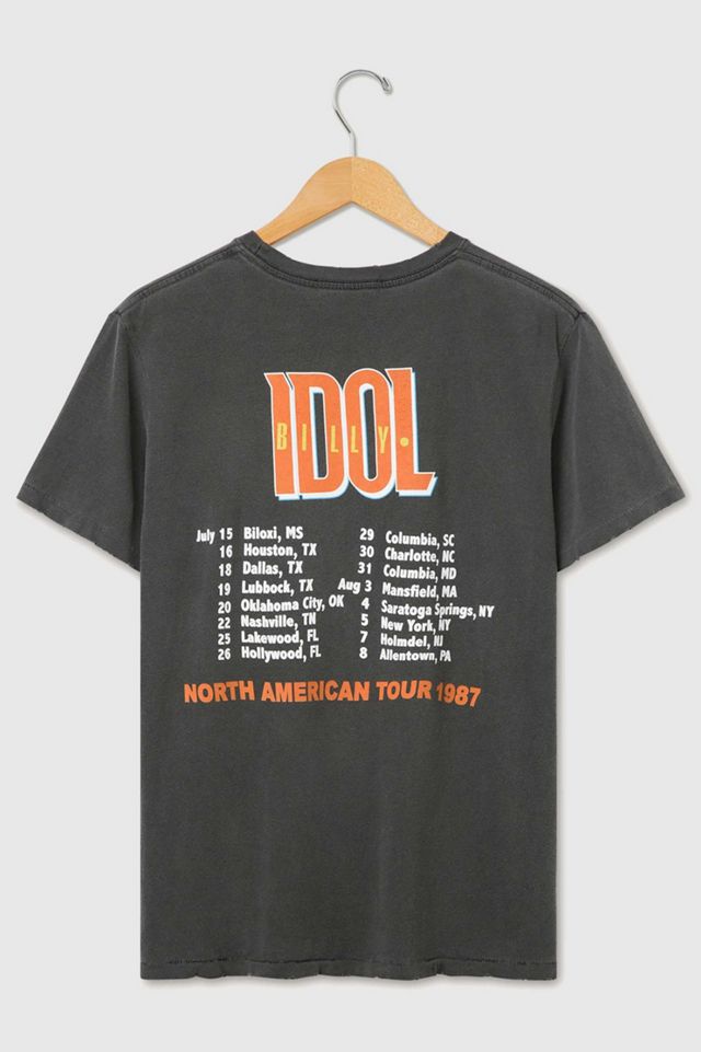 Junk Food Billy Idol 1987 North American Tour Tee #1